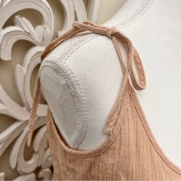 WAYF Spector Tie Strap‎ Crinkle Jumpsuit Size M - Picture 8 of 11